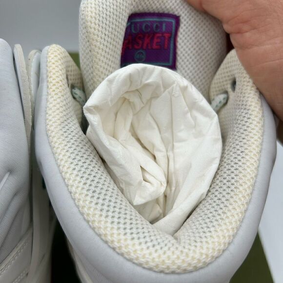 Women’s Gucci retro basket high top sneaker size 41.5 made in Italy - Picture 6 of 8